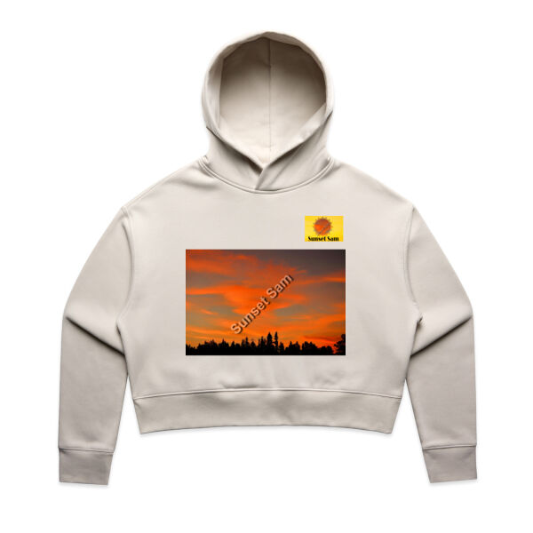 Sunset Swirl - AS Colour Womens Relax Crop Hood Thumbnail