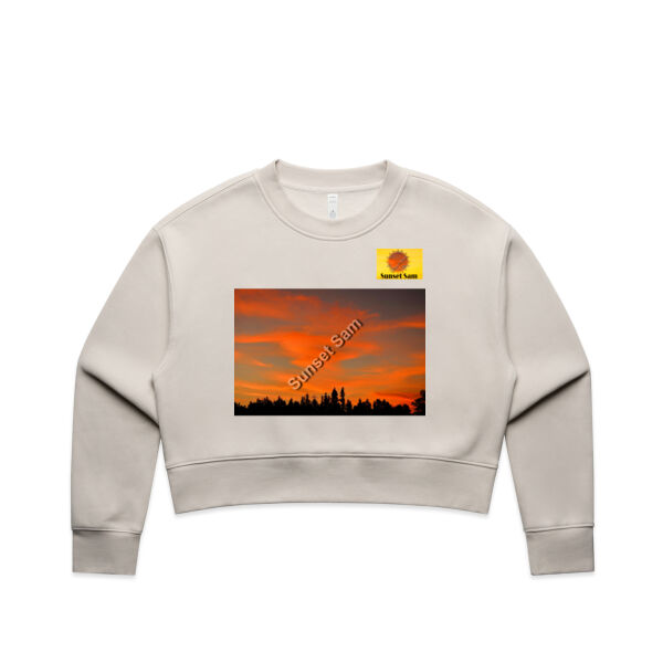 Sunset Swirl - AS Colour Women's Relax Crop Crew Thumbnail