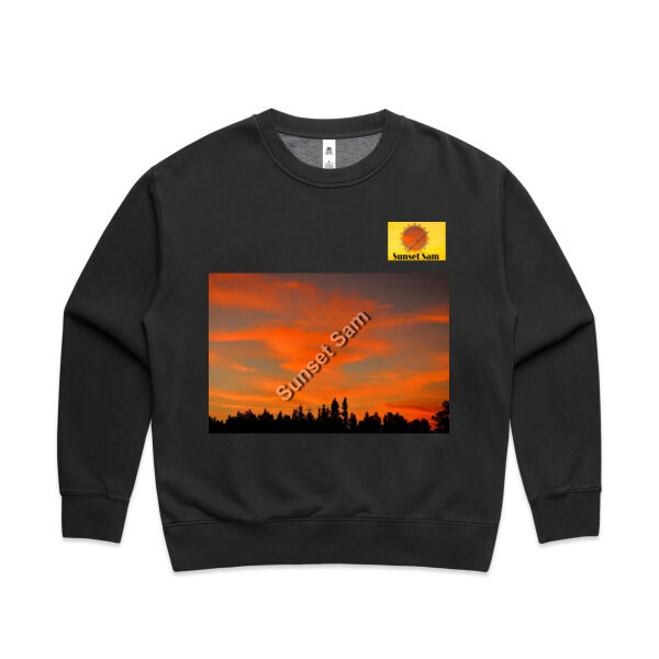 Sunset Swirl - AS Colour Women's Faded Relax Crew Thumbnail