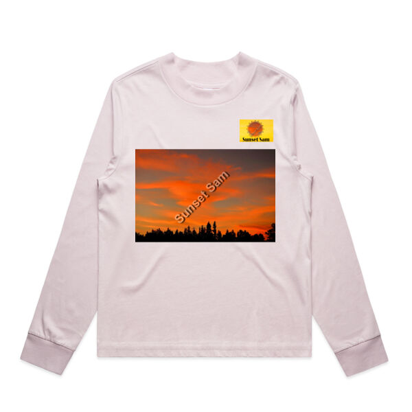 Sunset Swirl - AS Colour Womens Mock Longsleeve Tee Thumbnail