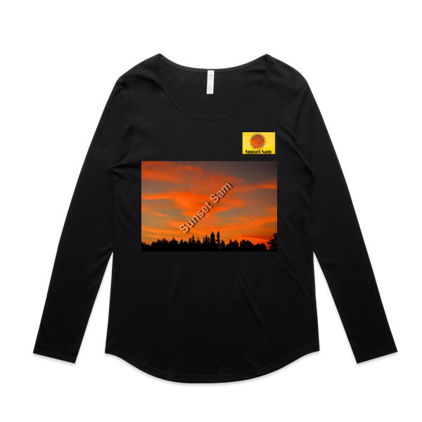 Sunset Swirl - AS Colour Womens Mali Long Sleeve Tee Thumbnail