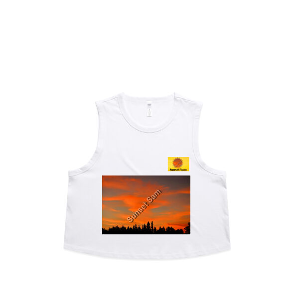 Sunset Swirl - AS Colour Womens Martina Crop Tank Thumbnail