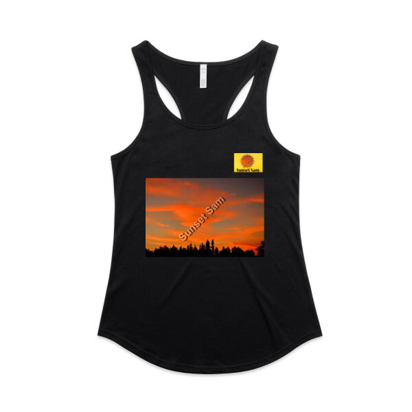 Sunset Swirl - AS Colour Womens Mali Racerback Singlet Thumbnail