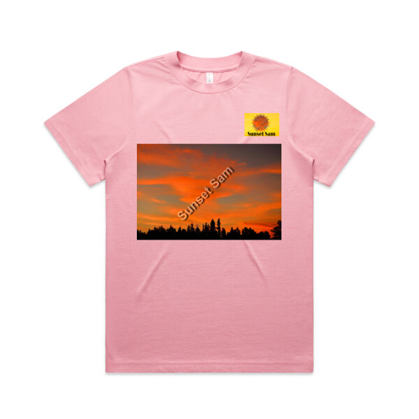 Sunset Swirl - AS Colour Womens Heavy Tee Thumbnail
