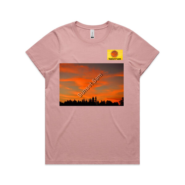 Sunset Swirl - AS Colour Womens Maple Faded Tee Thumbnail