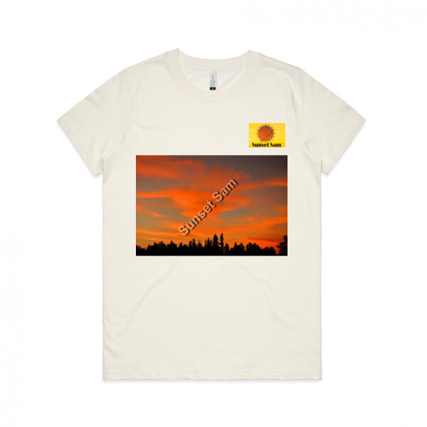 Sunset Swirl - AS Colour Womens Maple Organic Tee Thumbnail
