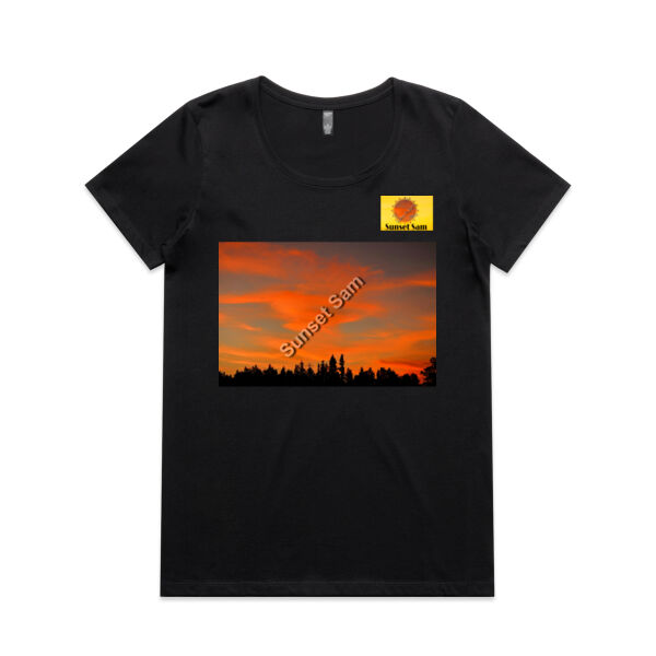 Sunset Swirl - AS Colour Womens Maple Scoop Tee Thumbnail