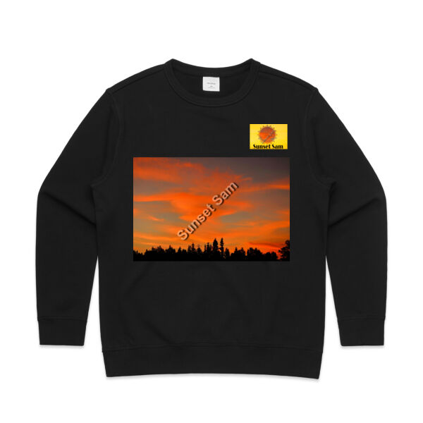 Sunset Swirl - AS Colour Womens Premium Crew Thumbnail