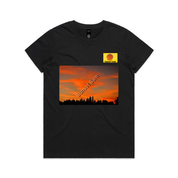Sunset Swirl - AS Colour Womens Maple Tee Thumbnail