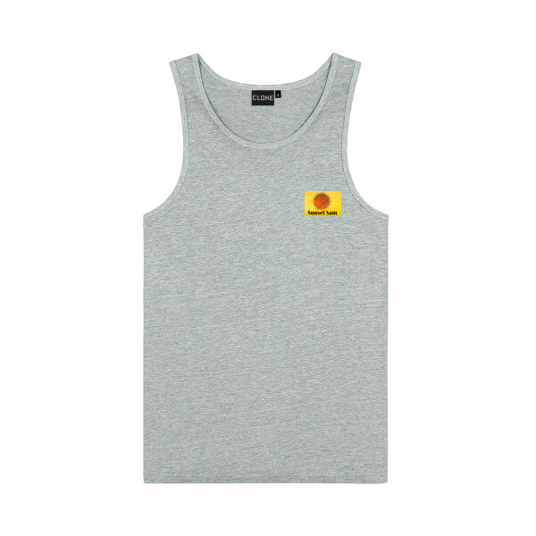 Sunset Swirl, Photo on back - Cloke Mens Concept Singlet Thumbnail