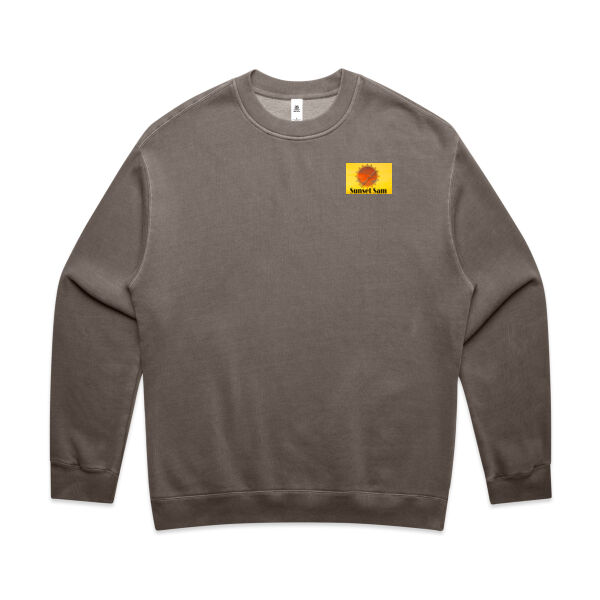 Sunset Swirl, Photo on back - AS Colour Mens Relax Faded Crew Thumbnail