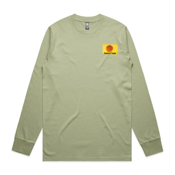 Sunset Swirl, Photo on back - AS Colour Mens Classic Long Sleeved Tee Thumbnail