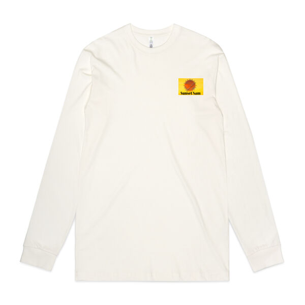 Sunset Swirl, Photo on back - AS Colour Mens Staple Organic Longsleeve Tee Thumbnail
