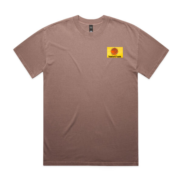 Sunset Swirl, Photo on back - AS Colour Mens Heavy Faded Tee Thumbnail