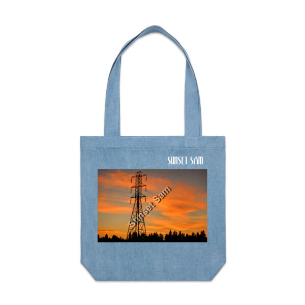 Sunset Powerswirl - AS Colour Denim Carrie Tote Thumbnail