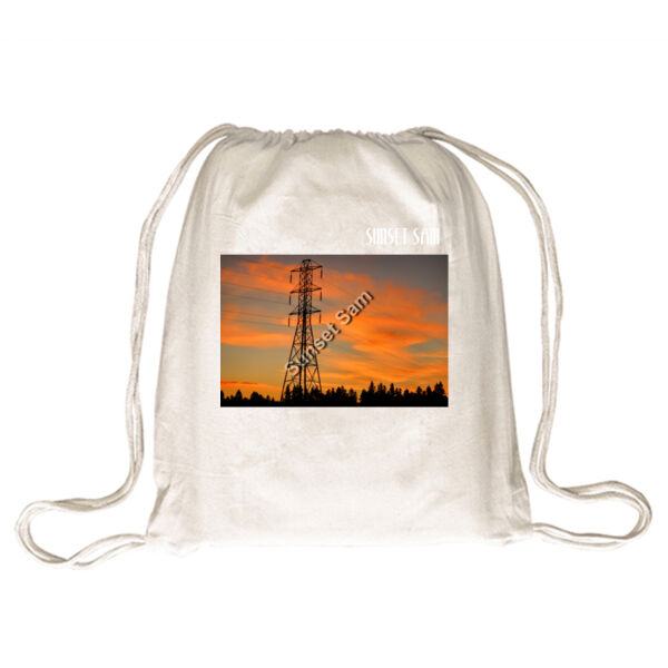 Sunset Powerswirl - Drawstring Backpack Thumbnail