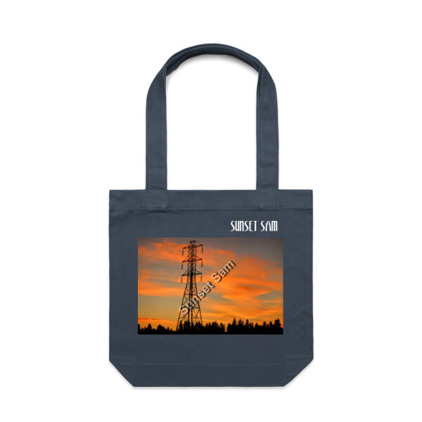 Sunset Powerswirl - AS Colour Carrie Tote Bag  Thumbnail