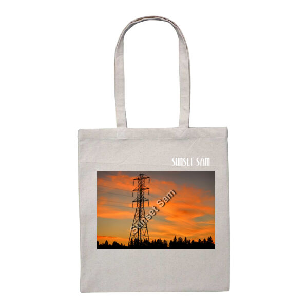 Sunset Powerswirl - Heavy Duty Canvas Tote with Gusset  Thumbnail