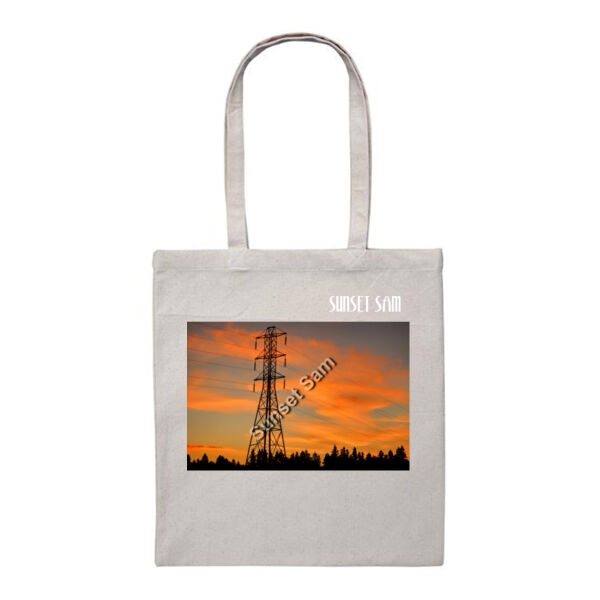 Sunset Powerswirl - Heavy Duty Canvas Tote Bag Thumbnail