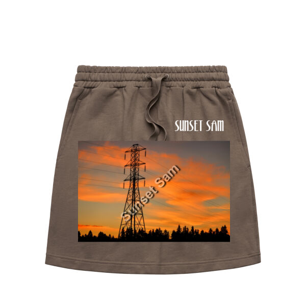 Sunset Powerswirl - AS Colour Womens Terry Skirt Thumbnail