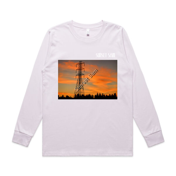 Sunset Powerswirl - AS Colour Womens Classic Longsleeve Tee Thumbnail
