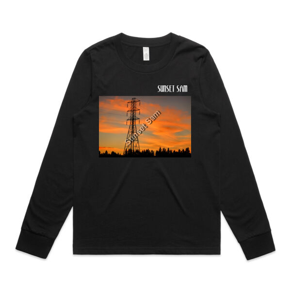 Sunset Powerswirl - AS Colour Womens Maple Longsleeve Tee Thumbnail