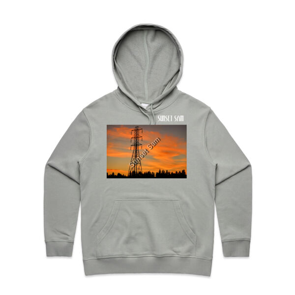 Sunset Powerswirl - AS Colour Womens Premium Hood Thumbnail