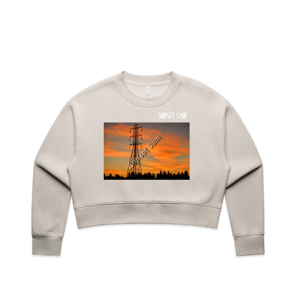 Sunset Powerswirl - AS Colour Women's Relax Crop Crew Thumbnail