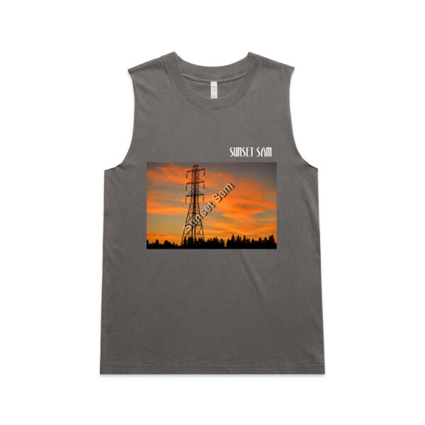 Sunset Powerswirl - AS Colour Womens Heavy Faded Tank Thumbnail