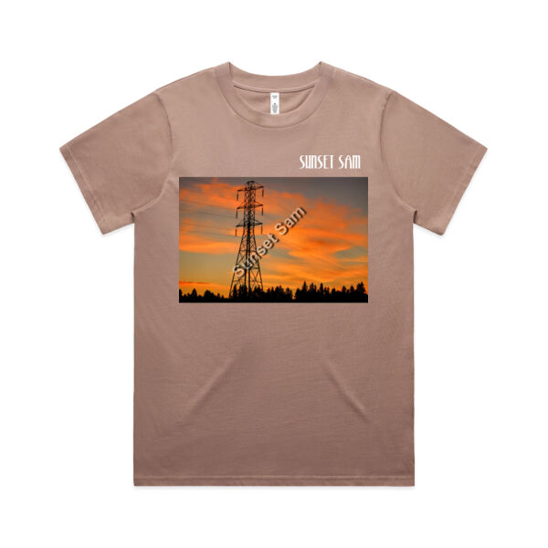 Sunset Powerswirl - AS Colour Womens Classic Tee Thumbnail