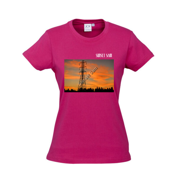 Sunset Powerswirl - Biz Collection Ladies Ice Tee Thumbnail