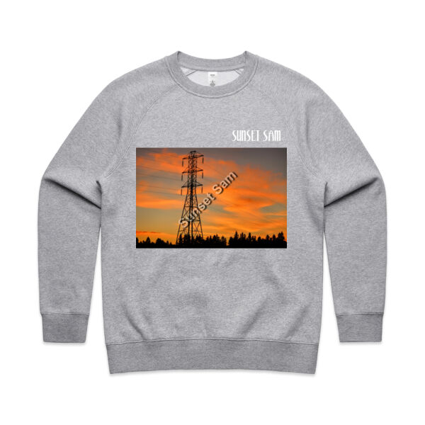 Sunset Powerswirl - AS Colour Womens Supply Crew Thumbnail