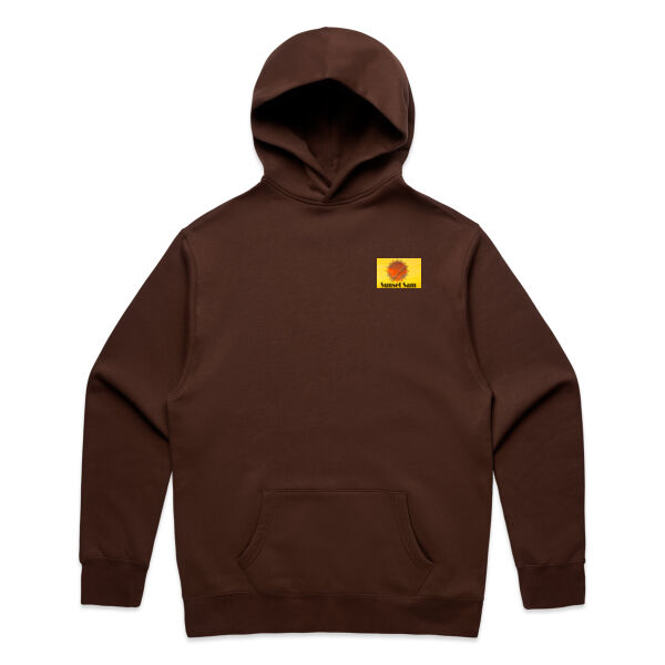 Sunset Powerswirl, photo on back - AS Colour Mens Relax Hood Thumbnail