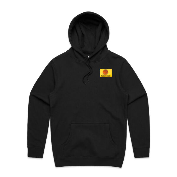 Sunset Powerswirl, photo on back - AS Colour Mens Stencil Hoodie Thumbnail