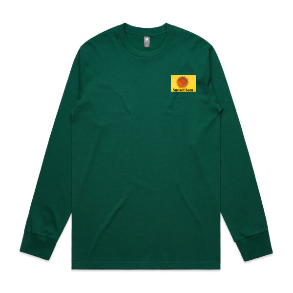 Sunset Powerswirl, photo on back - AS Colour Mens Classic Long Sleeved Tee Thumbnail