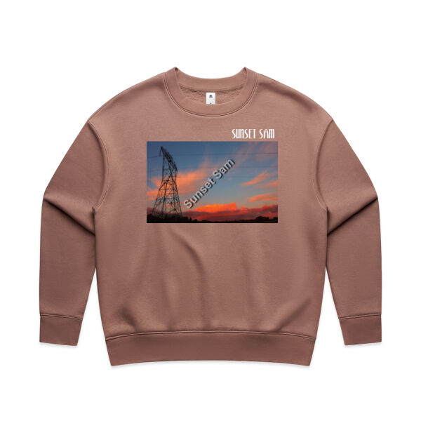 Sunset Line - AS Colour Women's Relax Crew Thumbnail
