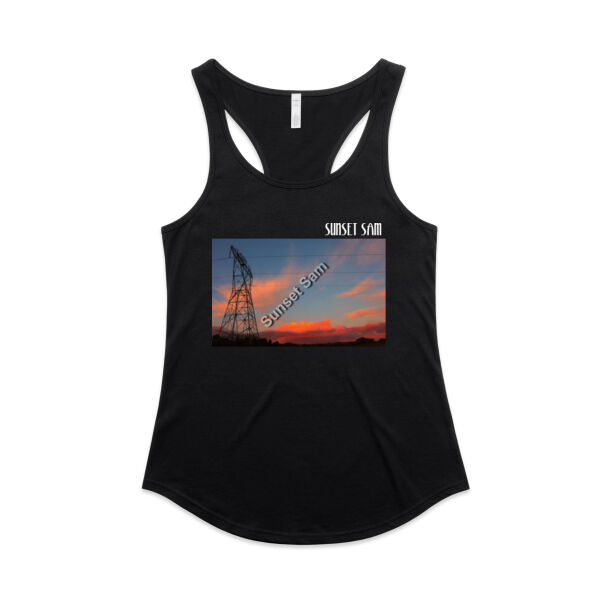 Sunset Line - AS Colour Womens Mali Racerback Singlet Thumbnail