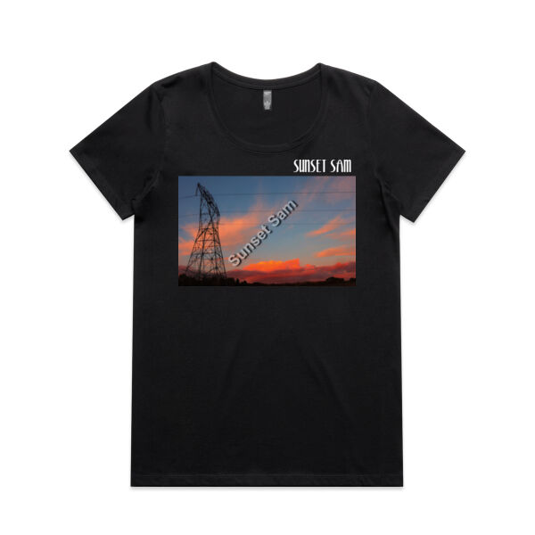 Sunset Line - AS Colour Womens Maple Scoop Tee Thumbnail