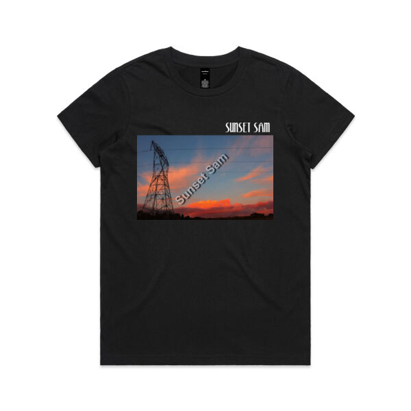 Sunset Line - AS Colour Womens Maple Tee Thumbnail