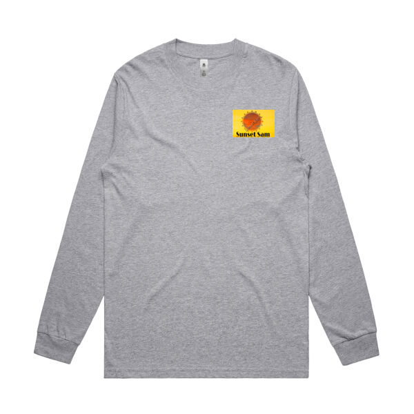 Sunset Line, photo on back - AS Colour Mens General Long Sleeve Tee Thumbnail