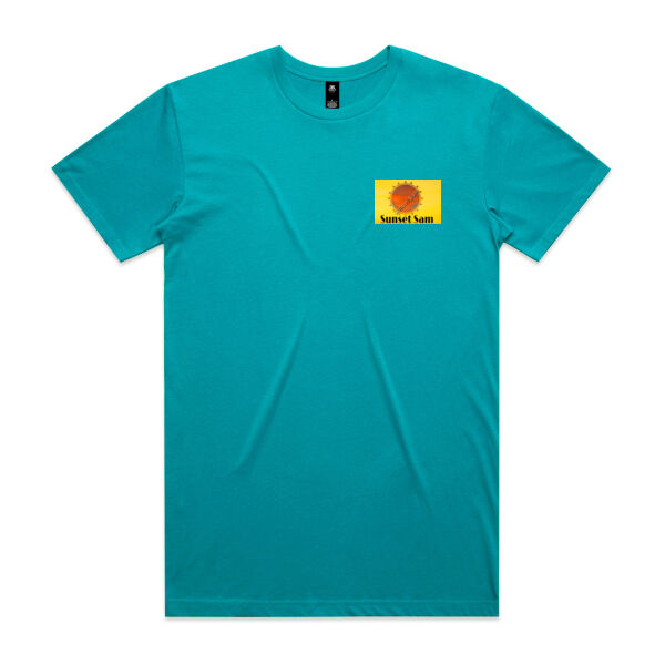 Sunset Line, photo on back - AS Colour Mens Staple T shirt Thumbnail