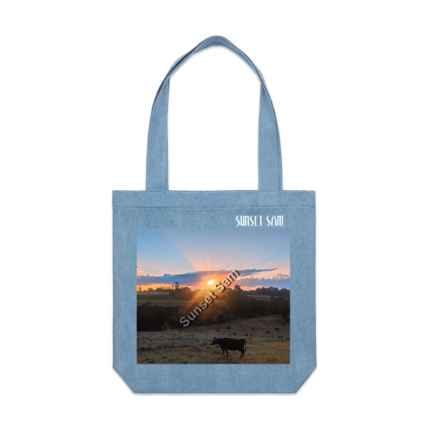 Sunset Cow - AS Colour Denim Carrie Tote Thumbnail