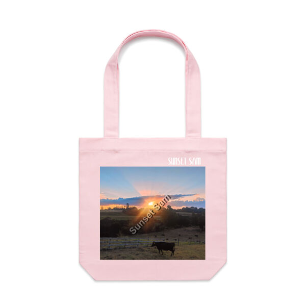 Sunset Cow - AS Colour Carrie Tote Bag  Thumbnail