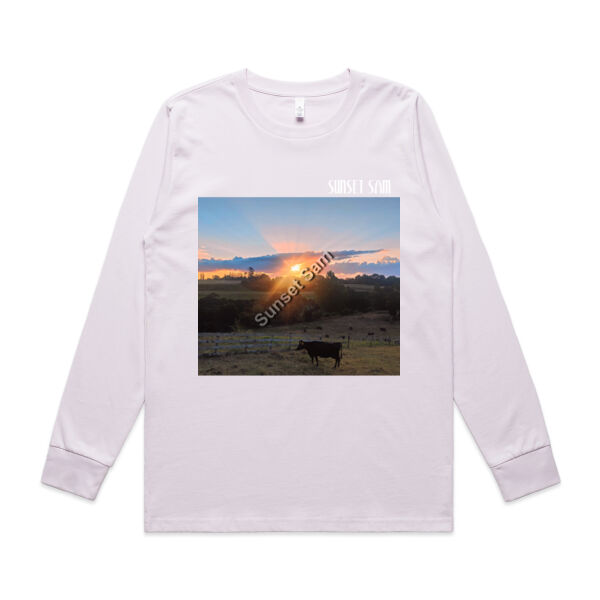 Sunset Cow - AS Colour Womens Classic Longsleeve Tee Thumbnail