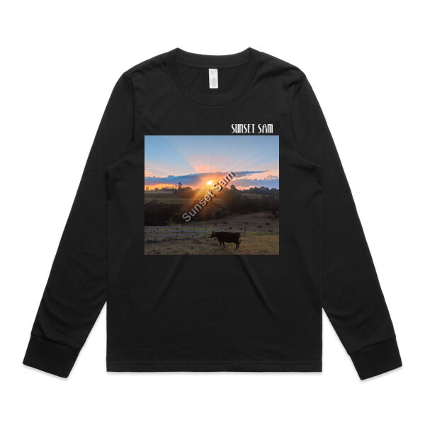 Sunset Cow - AS Colour Womens Maple Longsleeve Tee Thumbnail