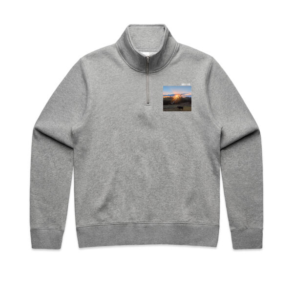 Sunset Cow - AS Colour Womens Stencil Half Zip Thumbnail