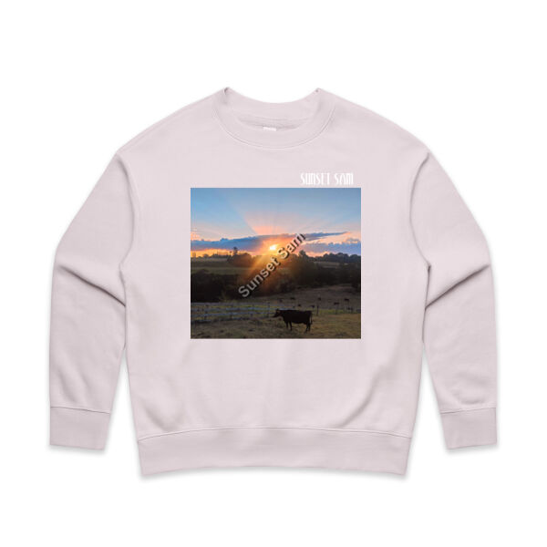 Sunset Cow - AS Colour Women's Relax Crew Thumbnail