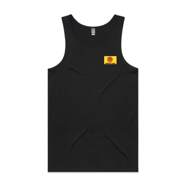 Sunset Cow, photo on back - AS Colour Mens Lowdown Singlet Thumbnail