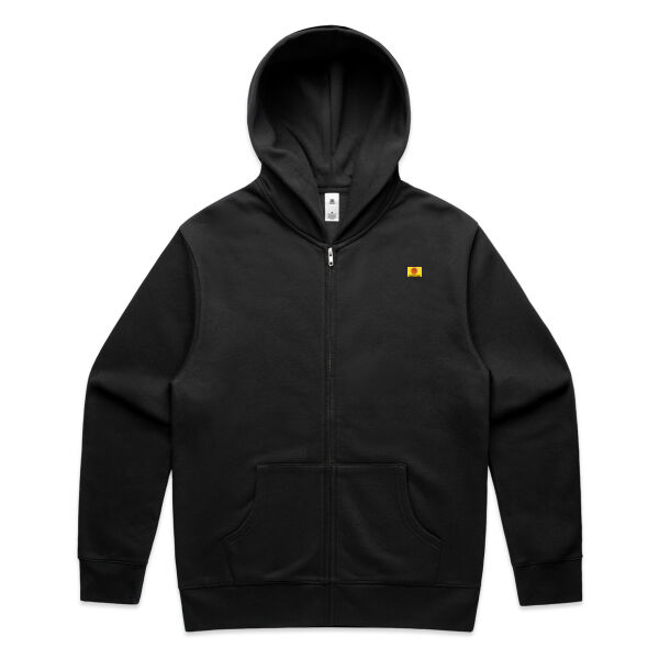 Sunset Cow, photo on back - AS Colour Mens Relax Zip Hood Thumbnail