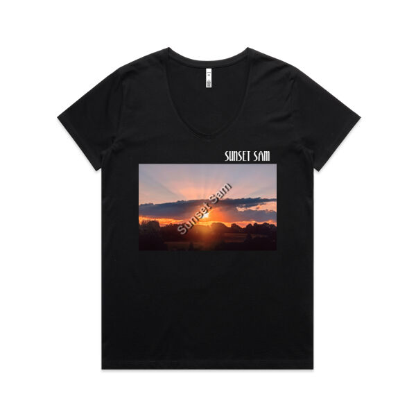 SUN STAR GLOW - AS Colour Womens Maple V Neck Tee Thumbnail